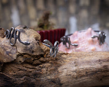 Load image into Gallery viewer, SERPENT open snake bracelet in recycled sterling silver