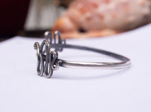 Load image into Gallery viewer, SERPENT open snake bracelet in recycled sterling silver