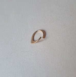 GOLDPLATED STERLING SILVER SEPTUM PIERCING RING