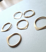 Load image into Gallery viewer, STHENO GOLD PLATED BRASS HOOPS