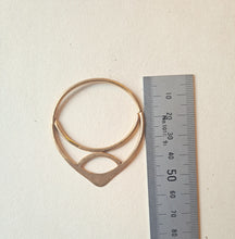 Load image into Gallery viewer, Gold plated copper hoops