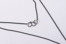 Load image into Gallery viewer, SERPENT necklace in silver with oxidized silver chain