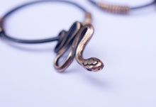 Load image into Gallery viewer, SERPENT ear weights in bronze and black niobium