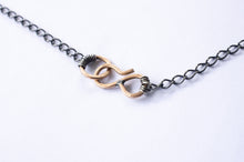 Load image into Gallery viewer, SERPENT double snake necklace in bronze