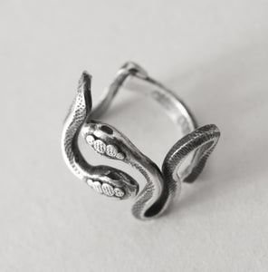 Two Snake Rings SERPENT Double snake ring in sterling silver – Osa Ozdoba