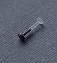 Load image into Gallery viewer, OXIDIZED SILVER PUSH FIT LABRET