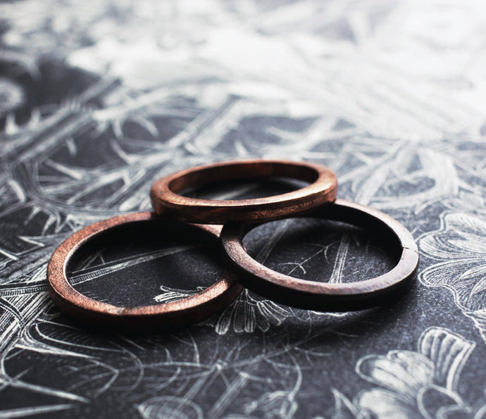 CHUNKY COPPER RING