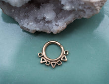 Load image into Gallery viewer, 18K GOLD PLATED TWIST OPEN SEPTUM RING