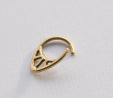 Load image into Gallery viewer, GOLD PLATED TWIST OPEN PIERCING RING