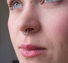 Load image into Gallery viewer, STERLING SILVER SEPTUM PIERCING RING