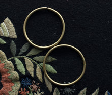 Load image into Gallery viewer, BRASS GAUGED HOOPS