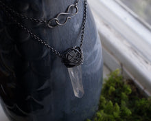 Load image into Gallery viewer, ROCK CRYSTAL WIRE WRAP NECKKLACE