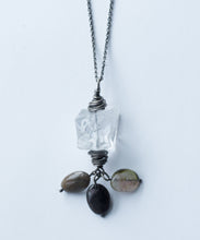 Load image into Gallery viewer, LONG CRYSTAL QUARTZ ROCK NECKLACE