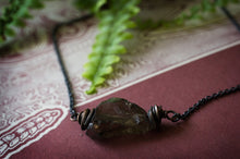 Load image into Gallery viewer, SMOKY QUARTZ, COPPER AND SILVER NECKLACE