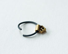 Load image into Gallery viewer, CAPTIVE BEAD PIERCING RING IN BRONZE AND NIOBIUM