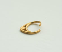 Load image into Gallery viewer, GOLD PLATED TWIST OPEN PIERCING RING