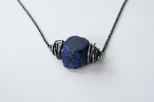 Load image into Gallery viewer, LAPIS LAZULI AND SILVER NECKLACE