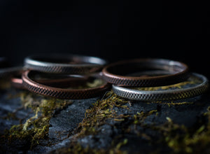 STACK RING IN SILVER OR COPPER