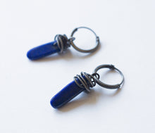 Load image into Gallery viewer, LAPIS LAZULI EARRINGS
