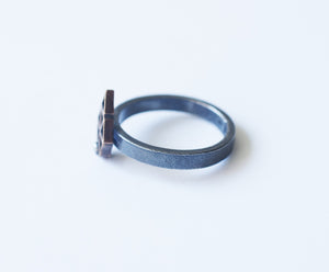 JAVELIN SILVER AND BRONZE RING