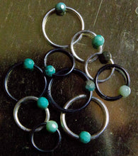 Load image into Gallery viewer, CHRYSOPRASE PIERCING RING