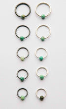 Load image into Gallery viewer, CHRYSOPRASE PIERCING RING