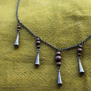 SILVER AND COPPER NECKLACE